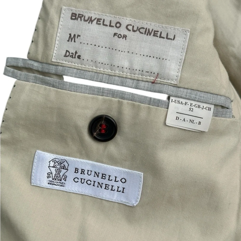 Brunello Cucinelli Blue Sport Coat with Notch Lapel, pre-owned